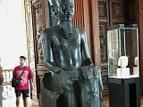 Paris Louvre Antiquities Egypt 1347-1337 BC The God Amon and King Tutankhamen 